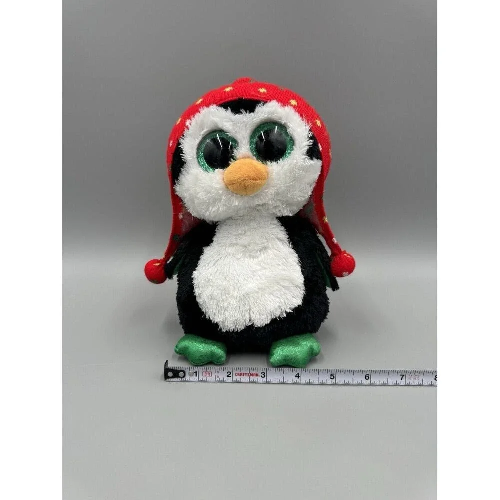 Ty Beanie Boos Freeze Penguin Holiday Christmas Plush In Hat 8